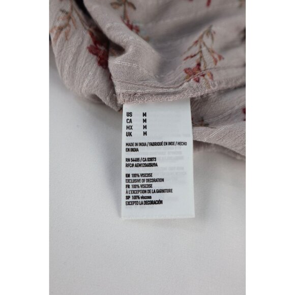 American Eagle Outfitters Floral Off-Shoulder Crop Top‎ Size Medium - Picture 8 of 10